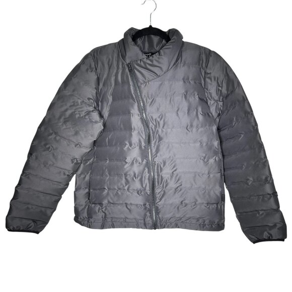 Ogio Womens Gray Street Puffy Down Insulated Full Zip Coat Jacket Size Large - Picture 2 of 14